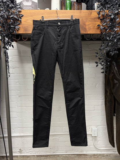 SS2024 Maison Margiela ‘Invitation’ Patch Black Skinny Jeans