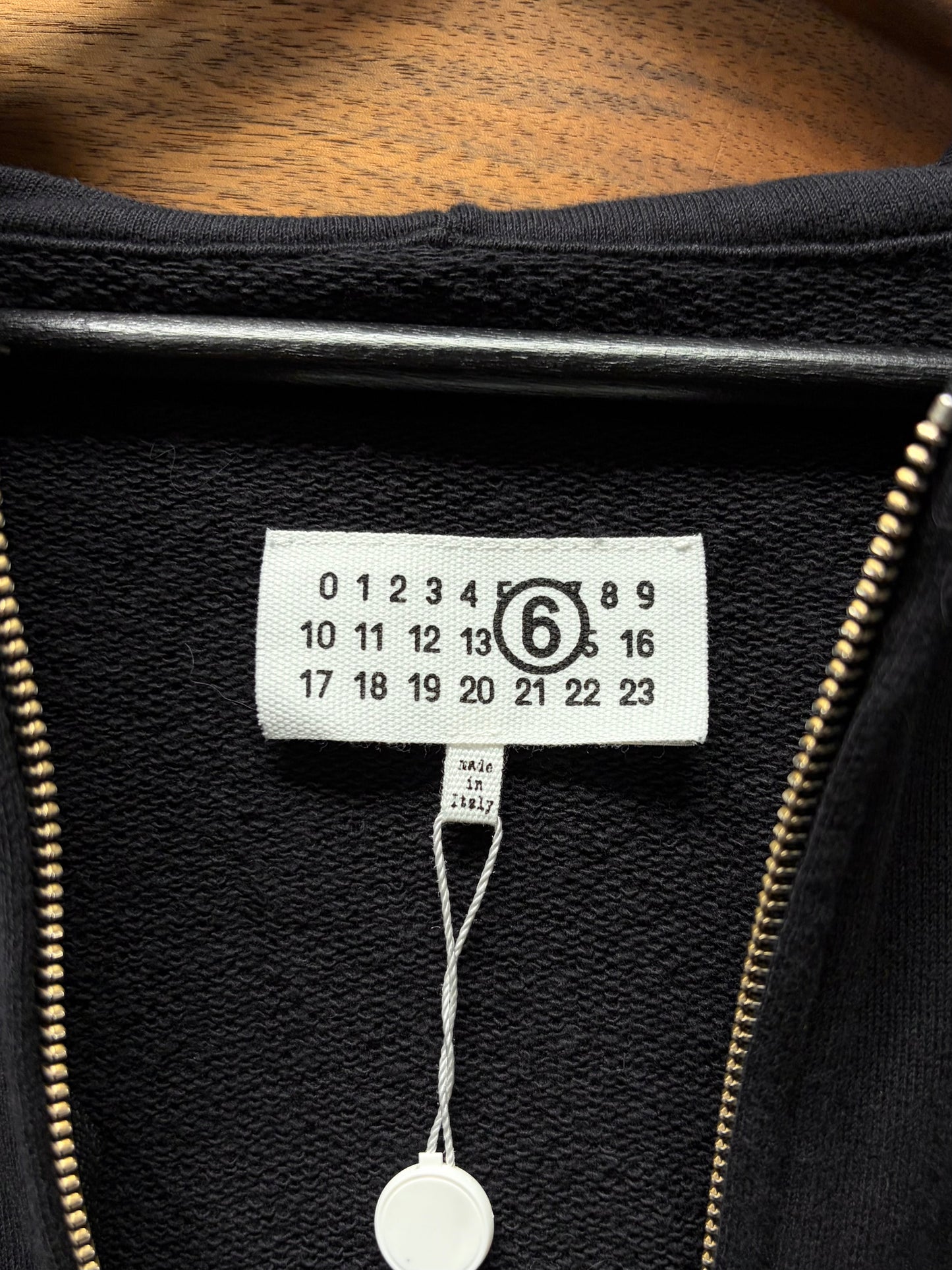 SS2024 Masion Margiela Cropped Fit Dropped Shoulder Zip-Up Hoodie