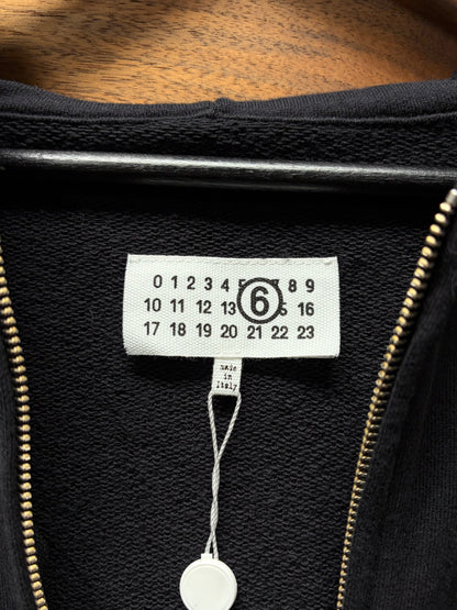 SS2024 Masion Margiela Cropped Fit Dropped Shoulder Zip-Up Hoodie