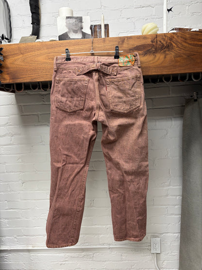 Kapital ‘Okayama Mitsu’ Factory Brown Color Buckle Back Denim