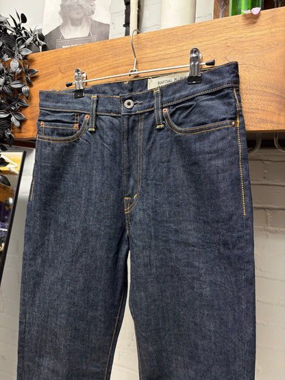 Kapital Raw Indigo Blue Skinny Jeans
