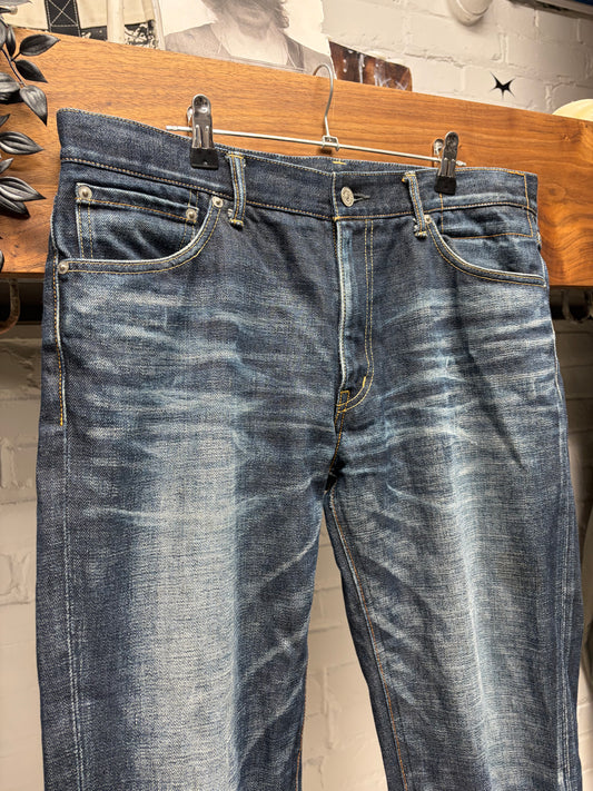 Visvim Raw Selvedge Blue ‘Social Sculpture Denim’ Bootcut Jeans