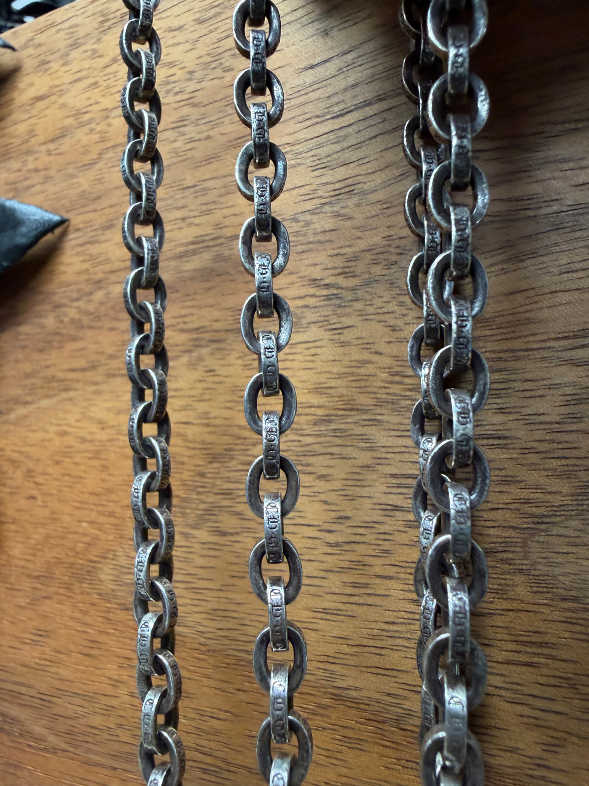 Chrome Hearts 17in .925 Silver ‘Paper Chain’ Necklace