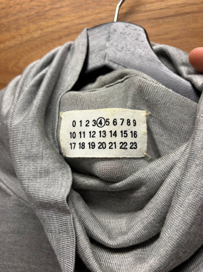 2011 Maison Margiela Ribbed Grey ‘Thumbhole’ Turtleneck Sweater