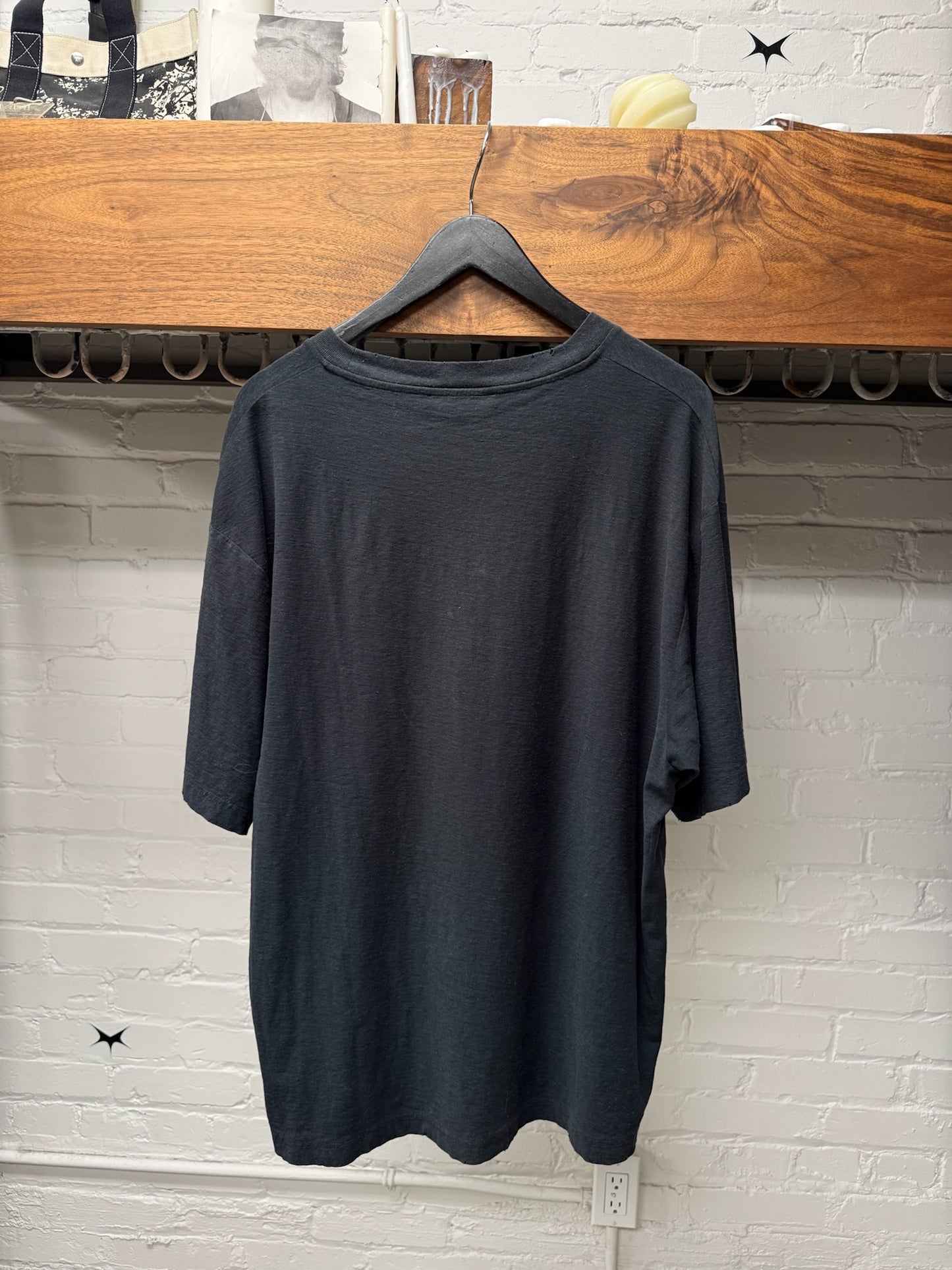 Acne Studios ‘Stockholm Logo’ Washed Black Oversized T-Shirt