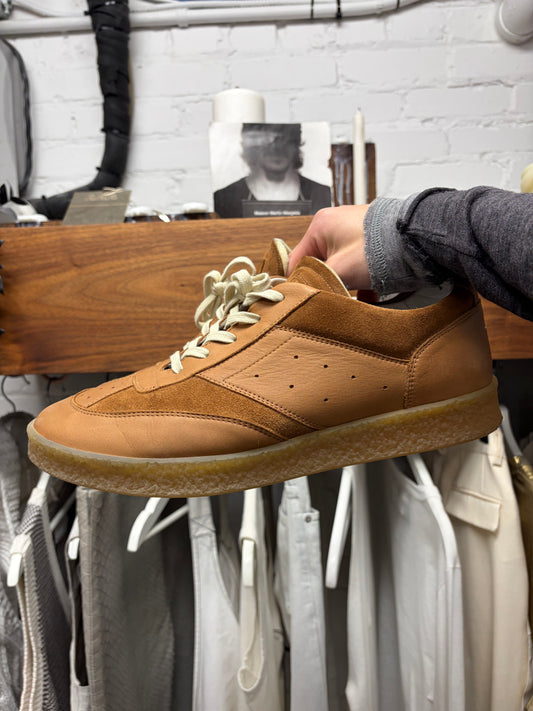 Maison Margiela Gum Sole Leather Low Top Sneakers