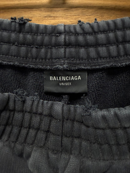 2023 Balenciaga ‘See Now Buy Now’ Distressed Heavyweight Cotton Sweatpants