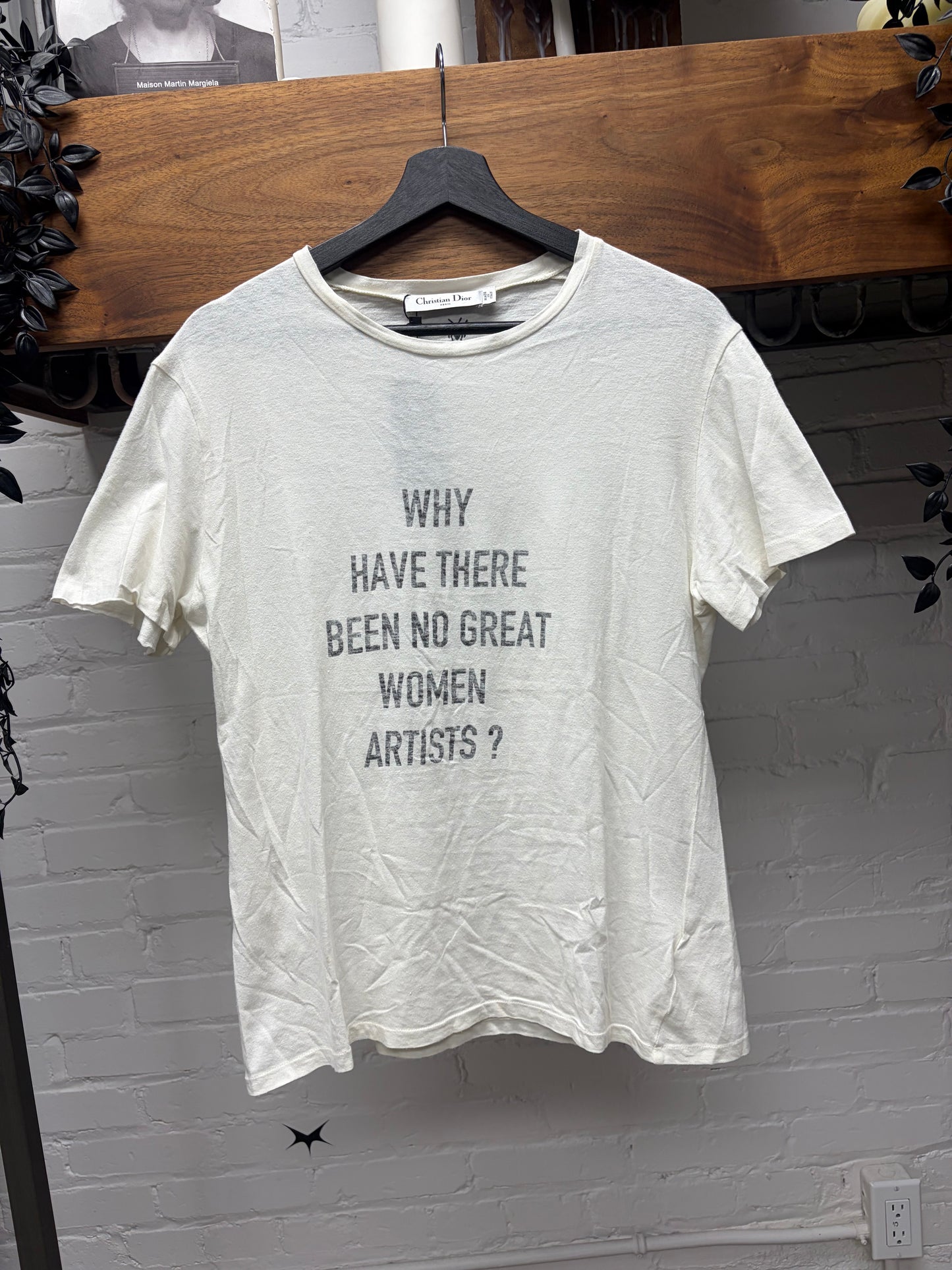 SS2018 Dior Homme ‘No Great Female Artists’ White Slogan T-Shirt
