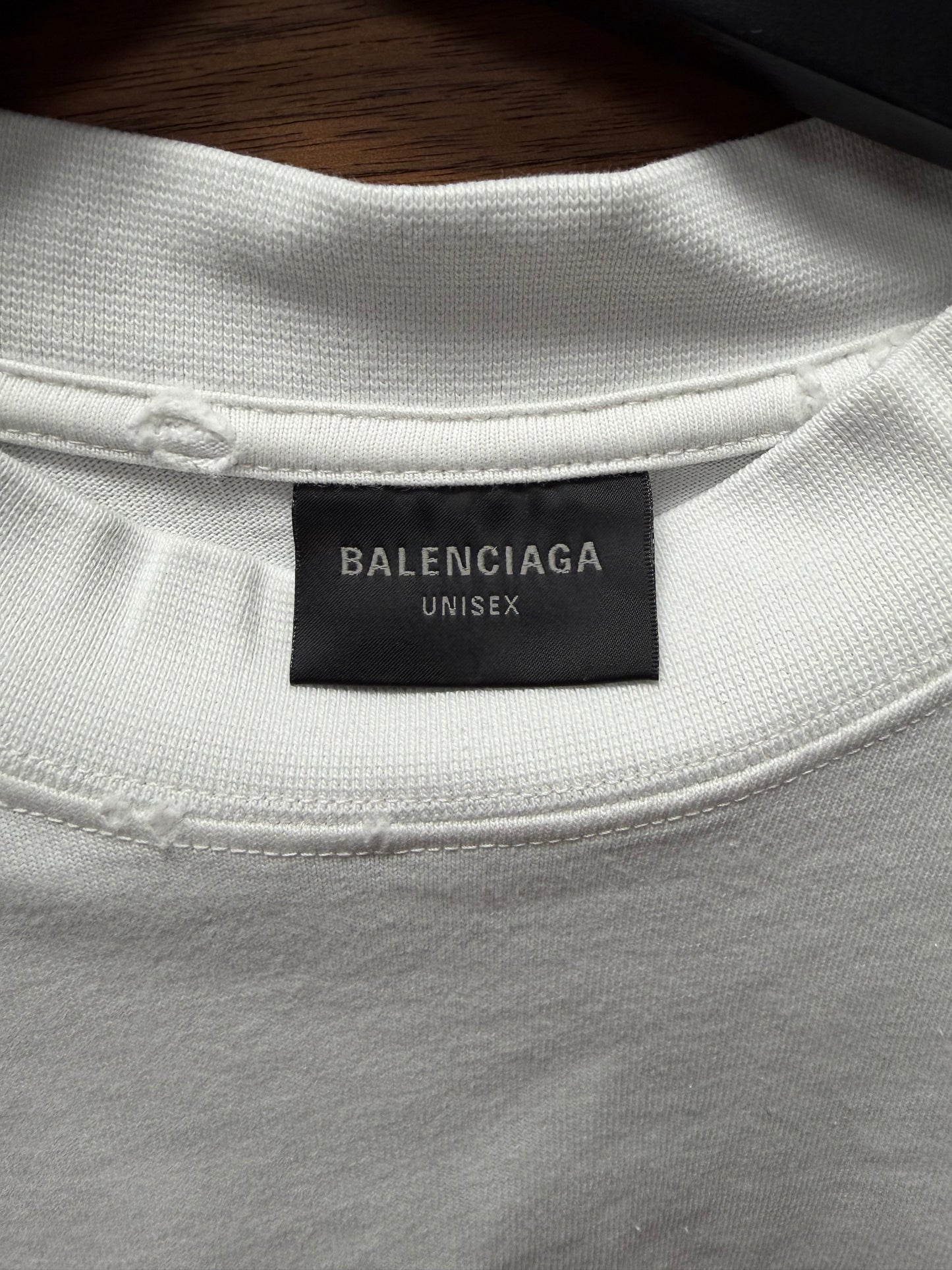 SS2022 Balenciaga ‘Crest Logo’  White Oversized T-Shirt