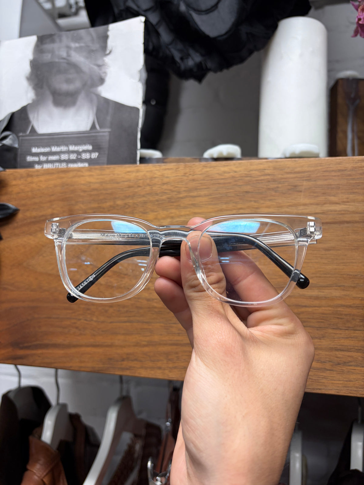 Maison Margiela x Gentle Monster Clear/Gradient Arm Square Shape Prescription Glasses Frames