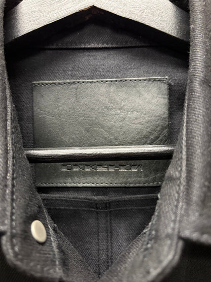 Rick Owens 16oz Japanese Raw Denim ‘Workers’ Black Trucker Jacket