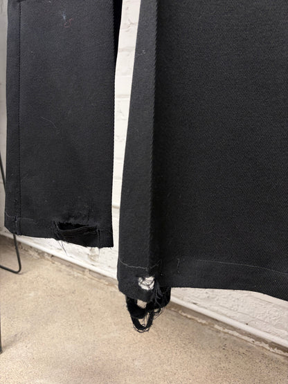 Rick Owens Mainline Black ‘CargoBela’ Black Wide Leg Drawstring Pants