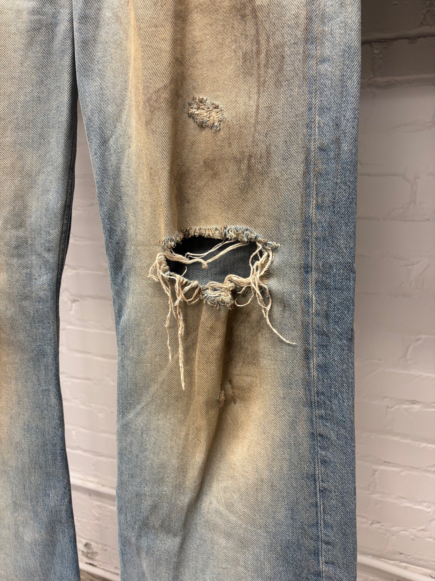 Acne Studios ‘2021M’ Dirt Washed Blue Flared Leg Denim