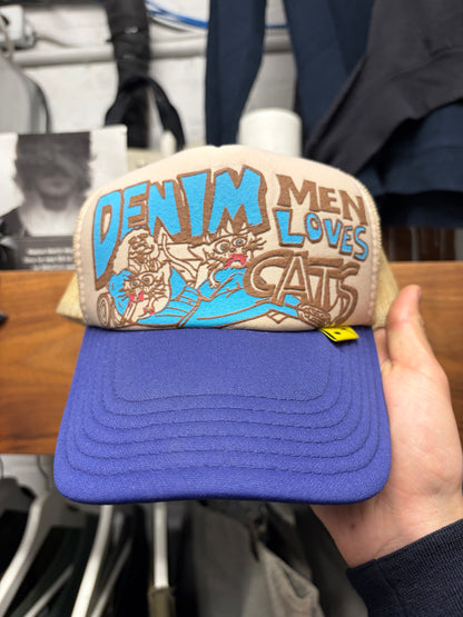 Kapital ‘Lovecats’ Brown/Purple Mesh Trucker Hat