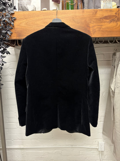 AW2015 Balmain x H&M Velvet ‘Smoking Jacket’ Single Button Blazer