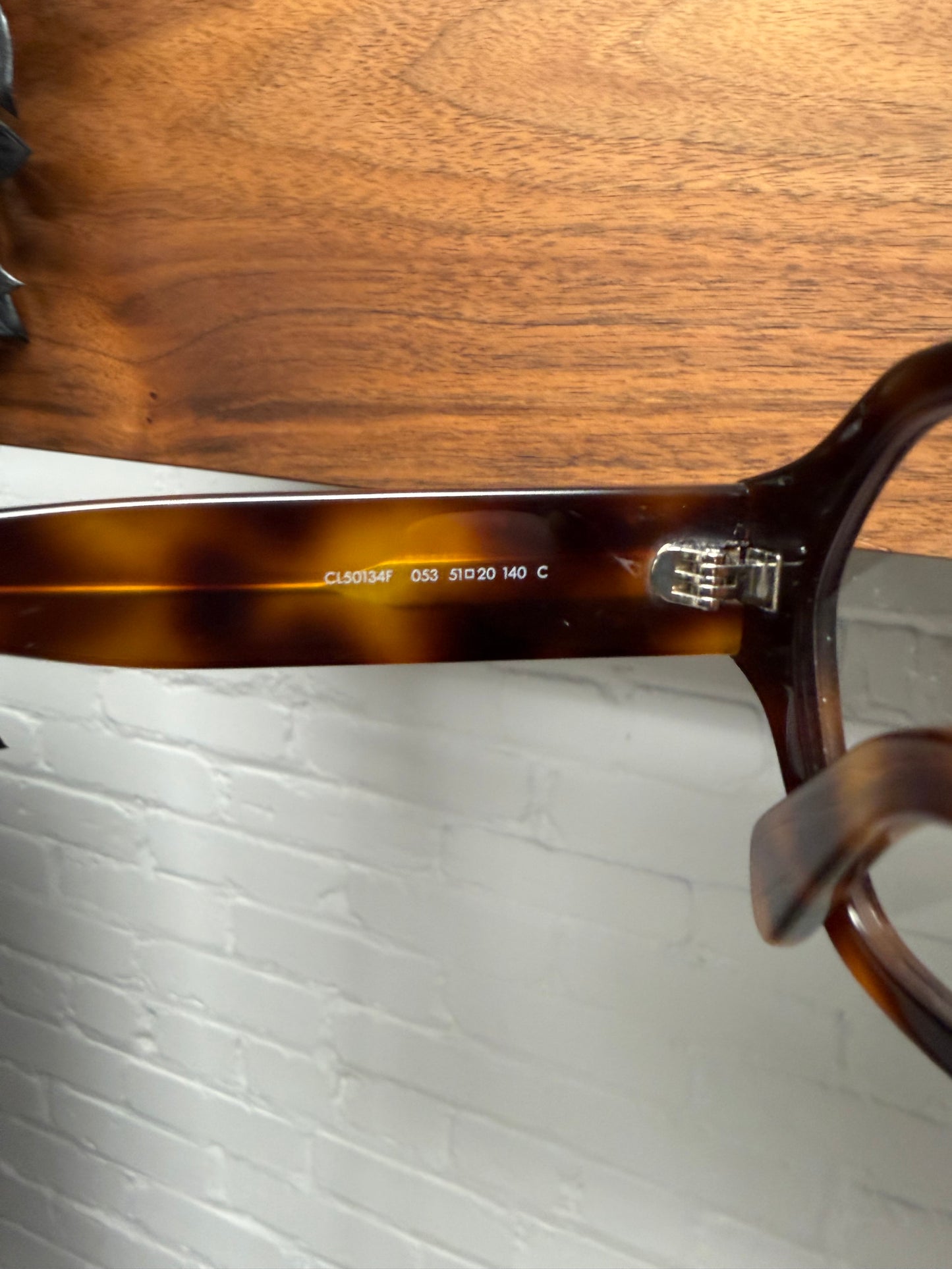 Celine ‘CL50134F’ Brown Tortoisehell Rounded Oversized Optical Glasses