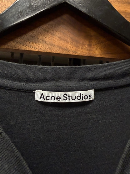 Acne Studios ‘Stockholm Logo’ Washed Black Oversized T-Shirt