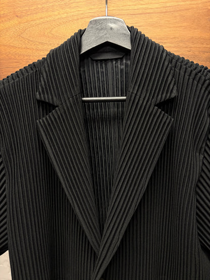 Issey Miyake Homme Plisse Pleated Black Blazer