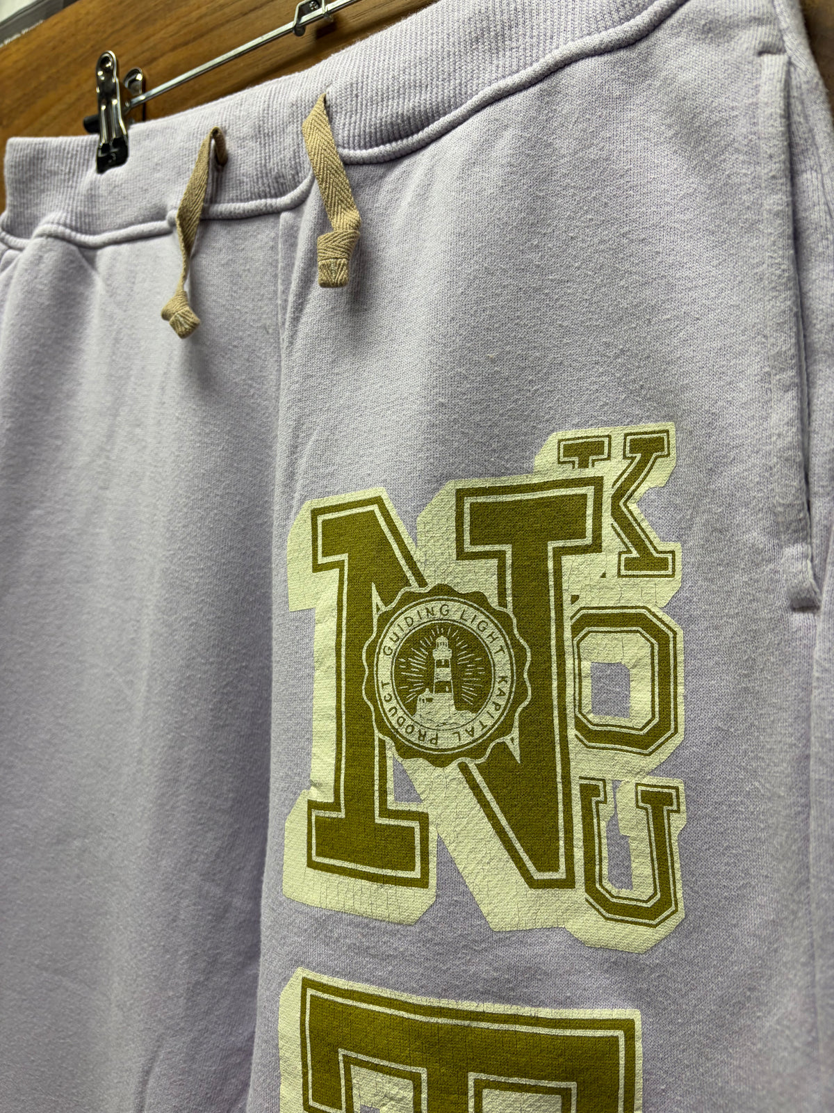 Kapital ‘SWT’ Light Purple Varsity Logo Drawstring Sweatpants
