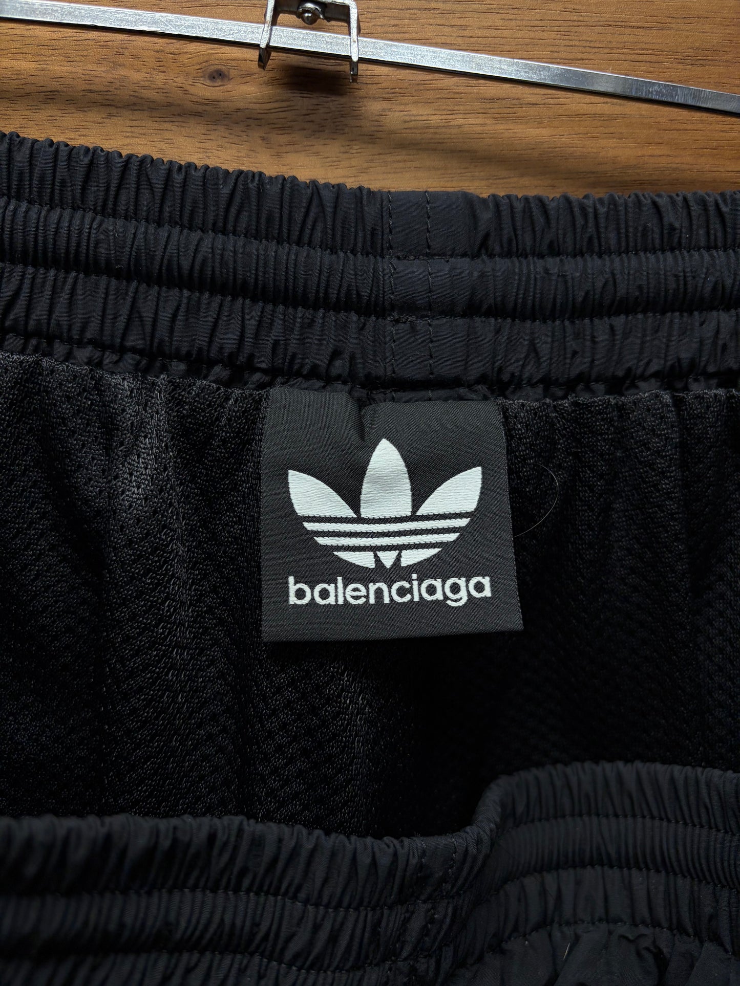 SS2023 Balenciaga x Adidas ‘3 Stripes’ Wide Leg Black/White Track Pants