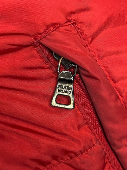 Prada Sport Linea Rossa Down Fill Two Tone Puffer Jacket