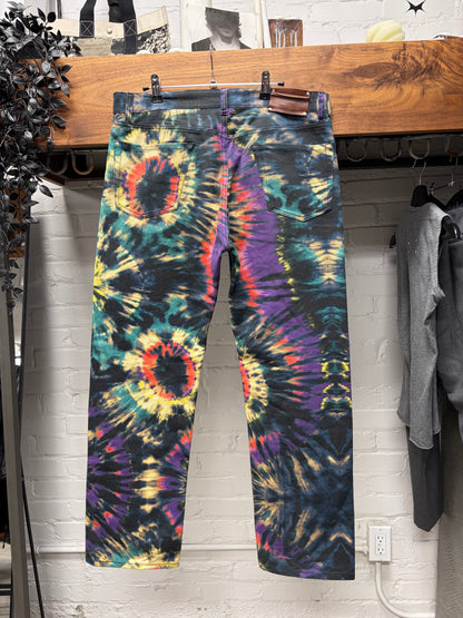AW2019 Dries Van Noten ‘Tie Dye’ Straight Leg Denim