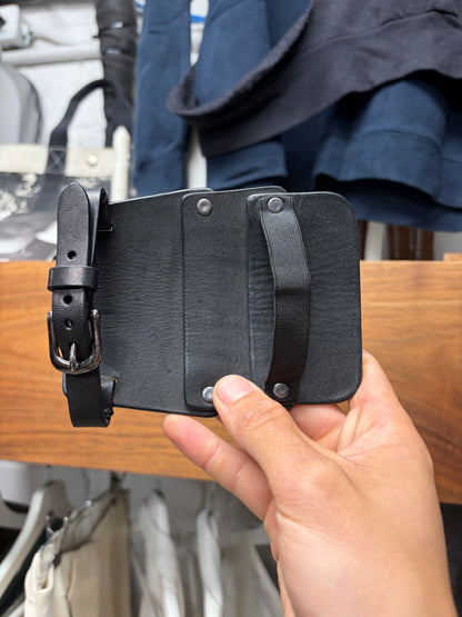 Neil Barrett ‘Armour Plating’ 3 Tiered Leather Bracelet