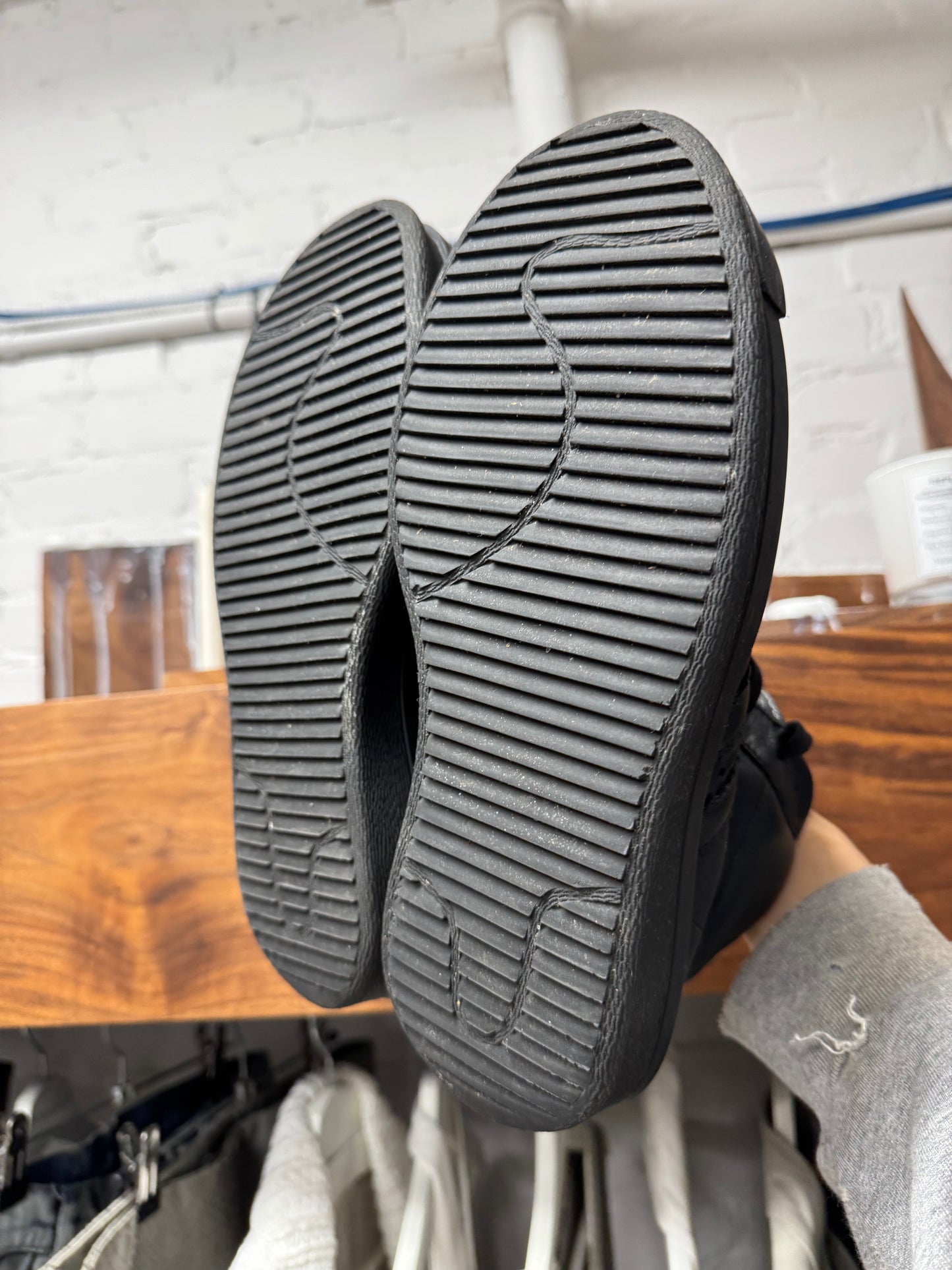 Rick Owens x Adidas ‘Mastadon’ Pro Black Leather Shell Toe Sneakers