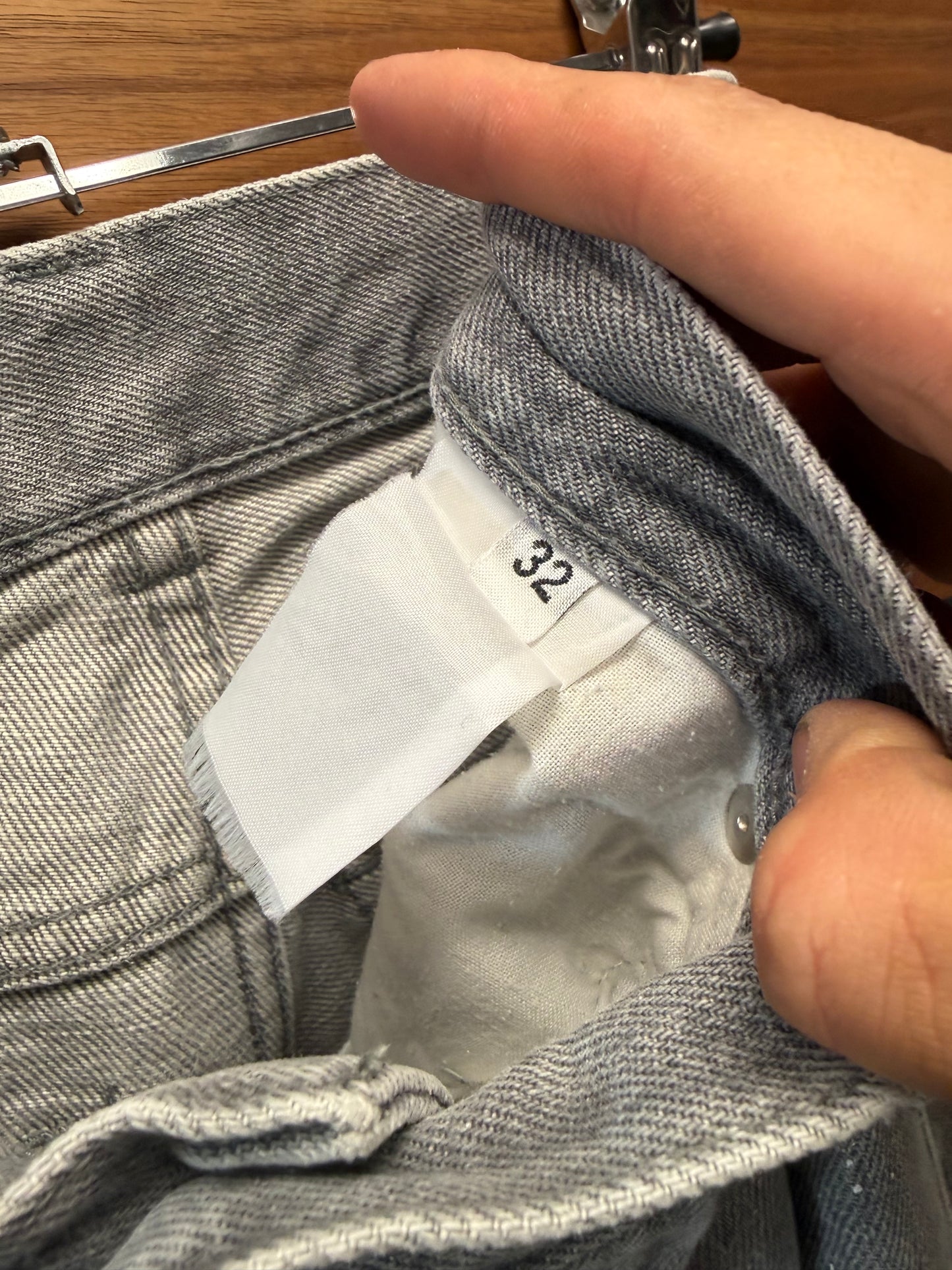 Helmut Lang ‘Classic Cut’ Painter Grey Released Hem Denim
