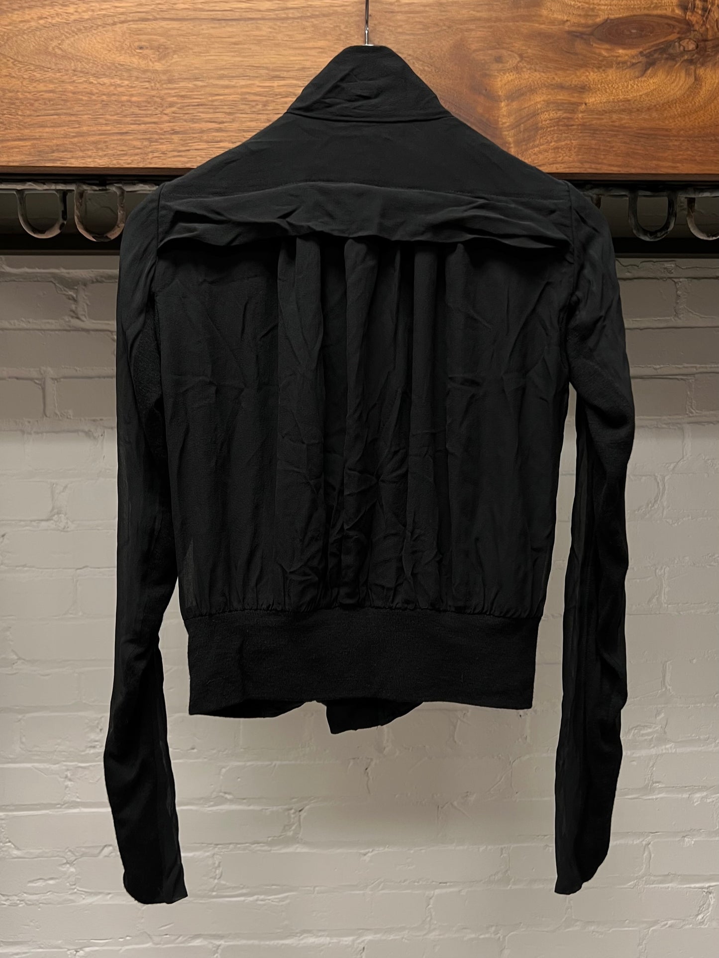 2000s Rick Owens ‘Lilies’ Semi-Sheer Zip-Up Jacket