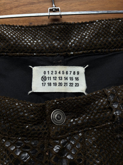 AW2008 Maison Martin Margiela Snakeskin Appliqué Denim
