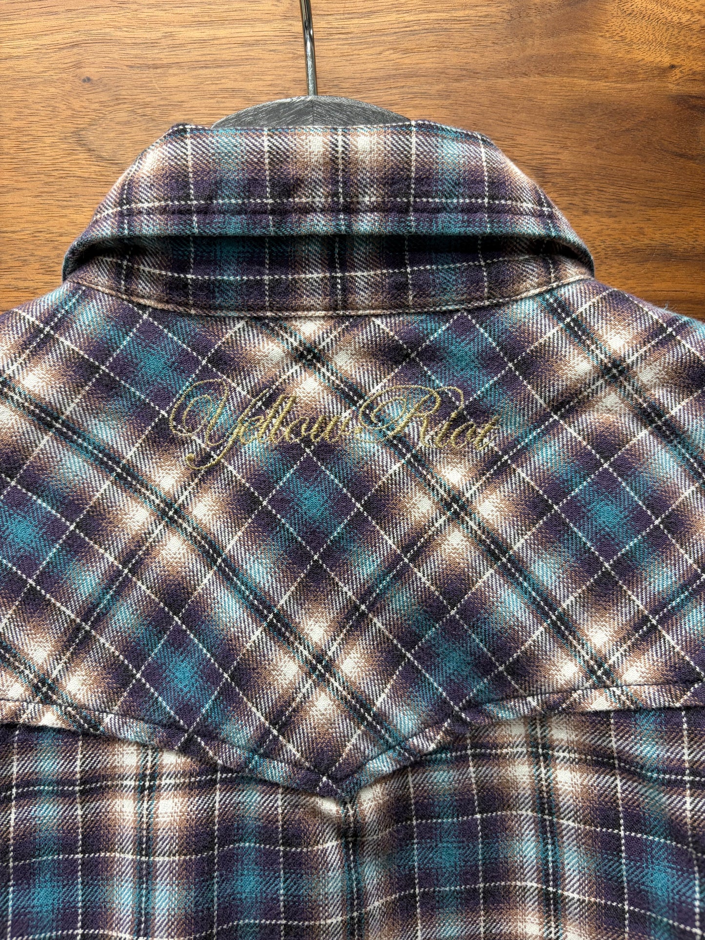 PPFM Button Snap Plaid Long Sleeve Shirt