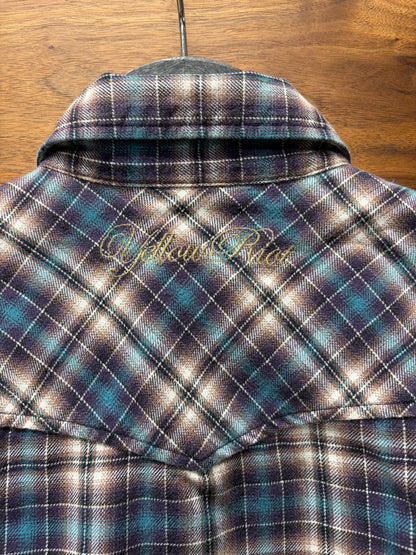 PPFM Button Snap Plaid Long Sleeve Shirt