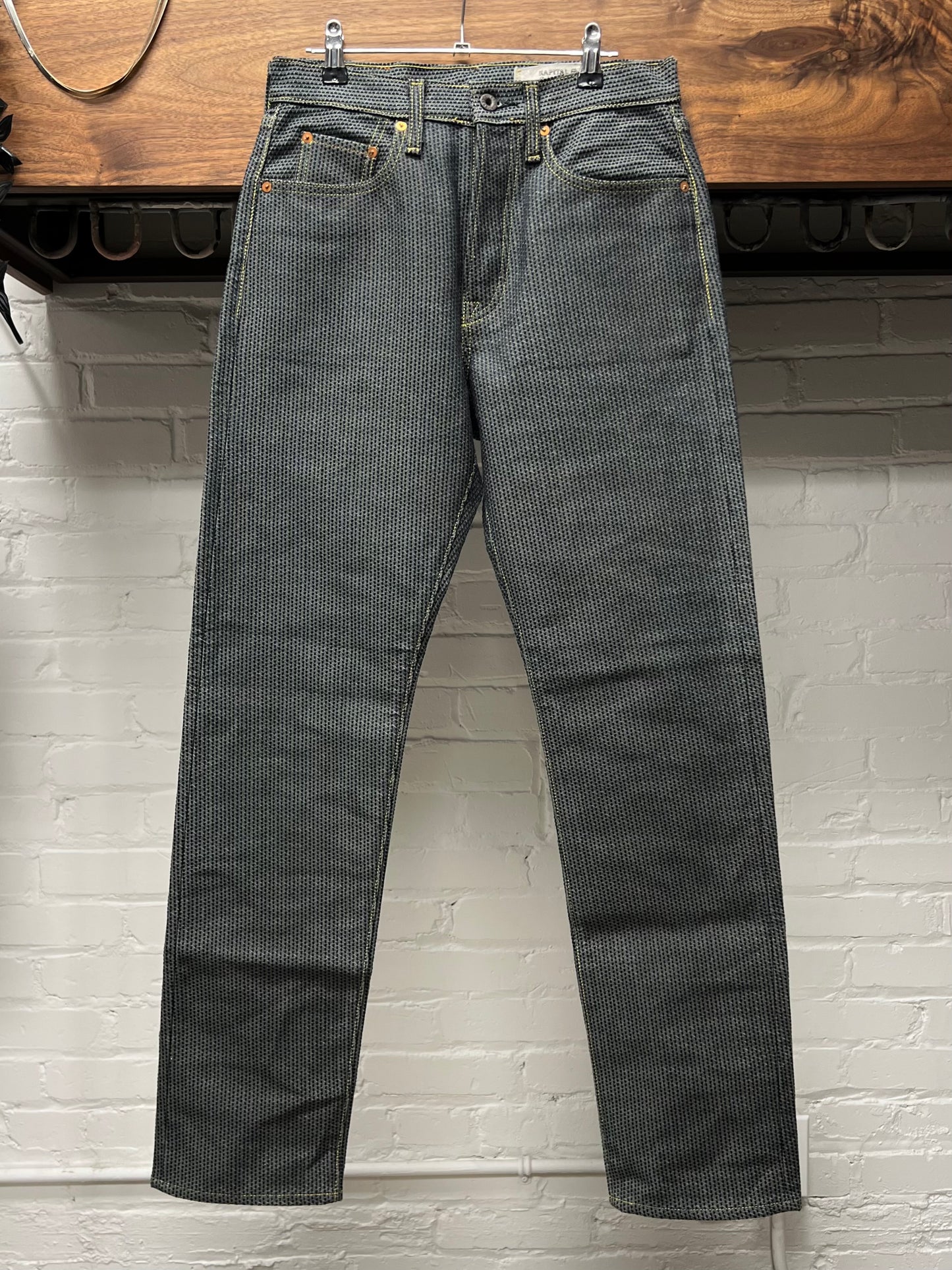 Kapital Century Slim Cut Sea Foam Green Denim