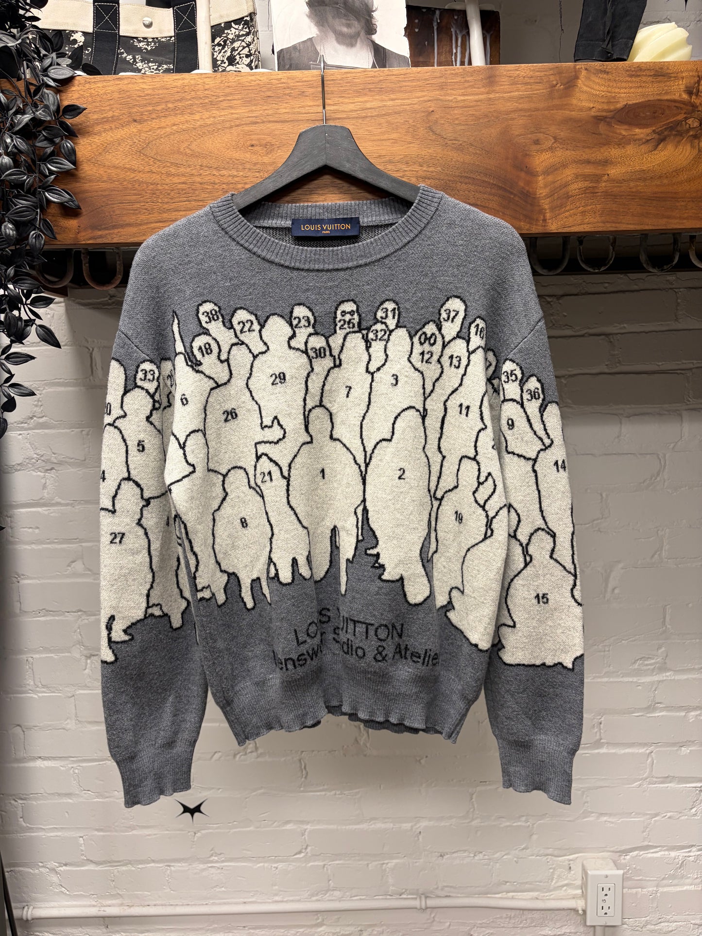 Pre-SS2020 Louis Vuitton by Virgil Abloh ‘Studio’ Jacquard Knit Sweater