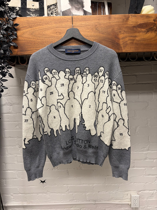 Pre-SS2020 Louis Vuitton by Virgil Abloh ‘Studio’ Jacquard Knit Sweater
