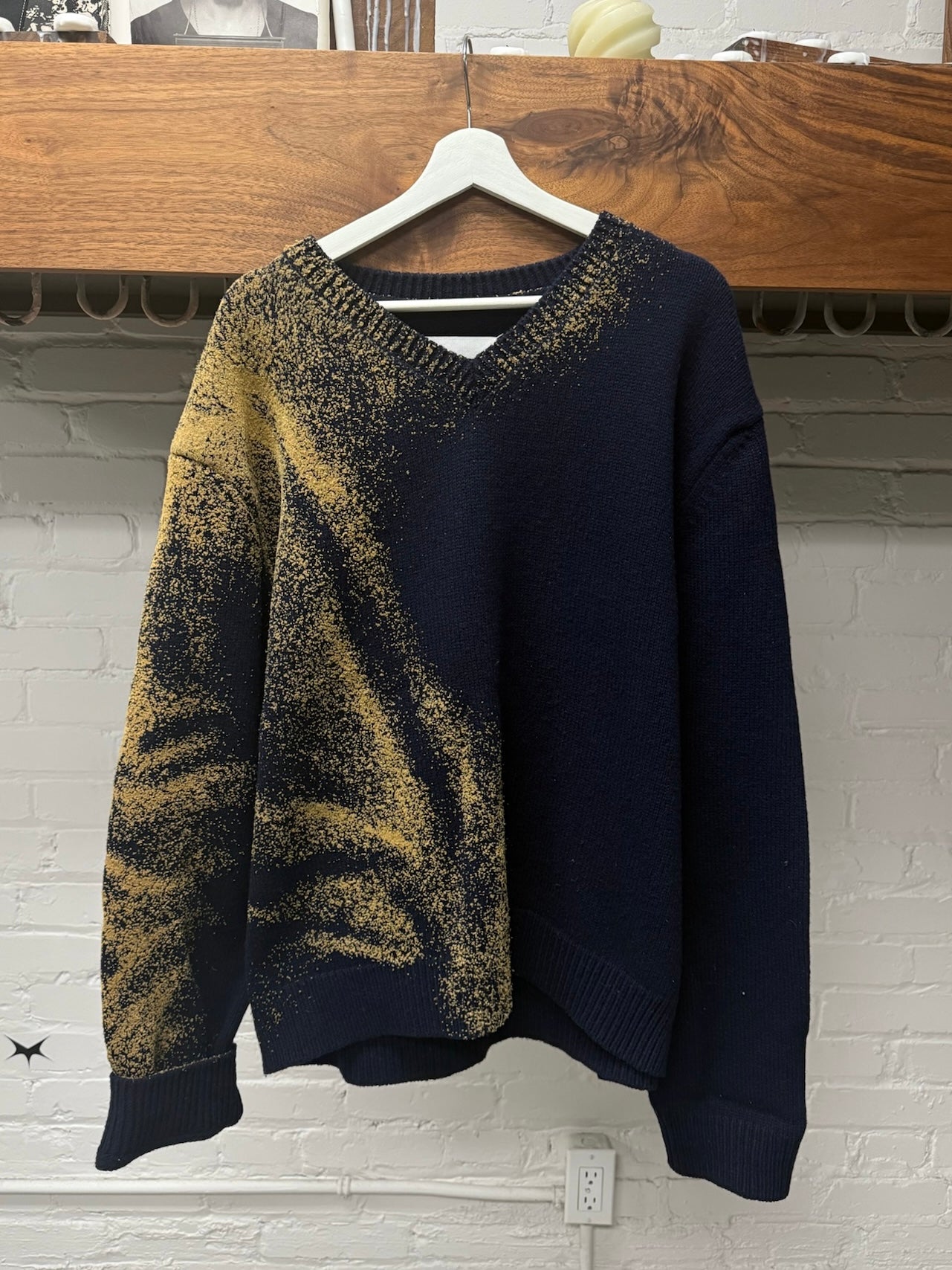 SS2024 Maison Margiela ‘Sandstorm’ V-Neck Wool Knit Sweater