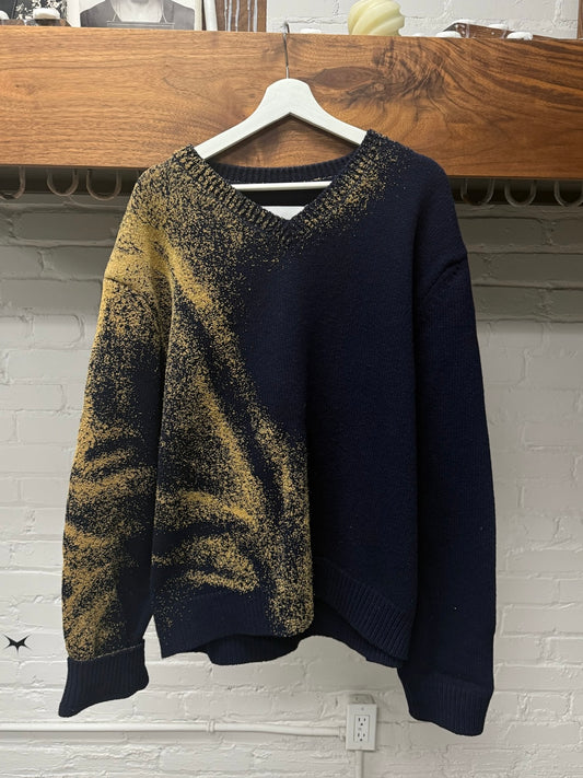 SS2024 Maison Margiela ‘Sandstorm’ V-Neck Wool Knit Sweater