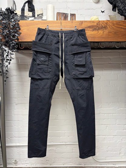 Rick Owens DRKSHDW ‘Creatch’ Drop Crotch Black Drawstring Sweatpants