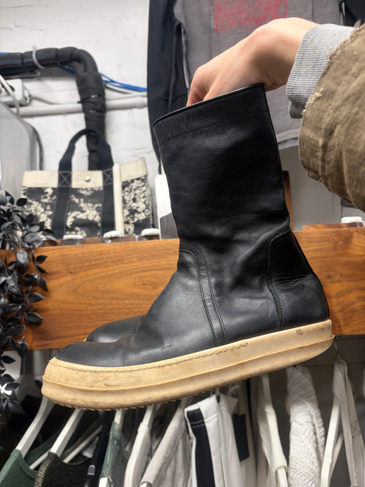 AW2014 Rick Owens ‘Creeper’ Moody Leather High Top Sneakers