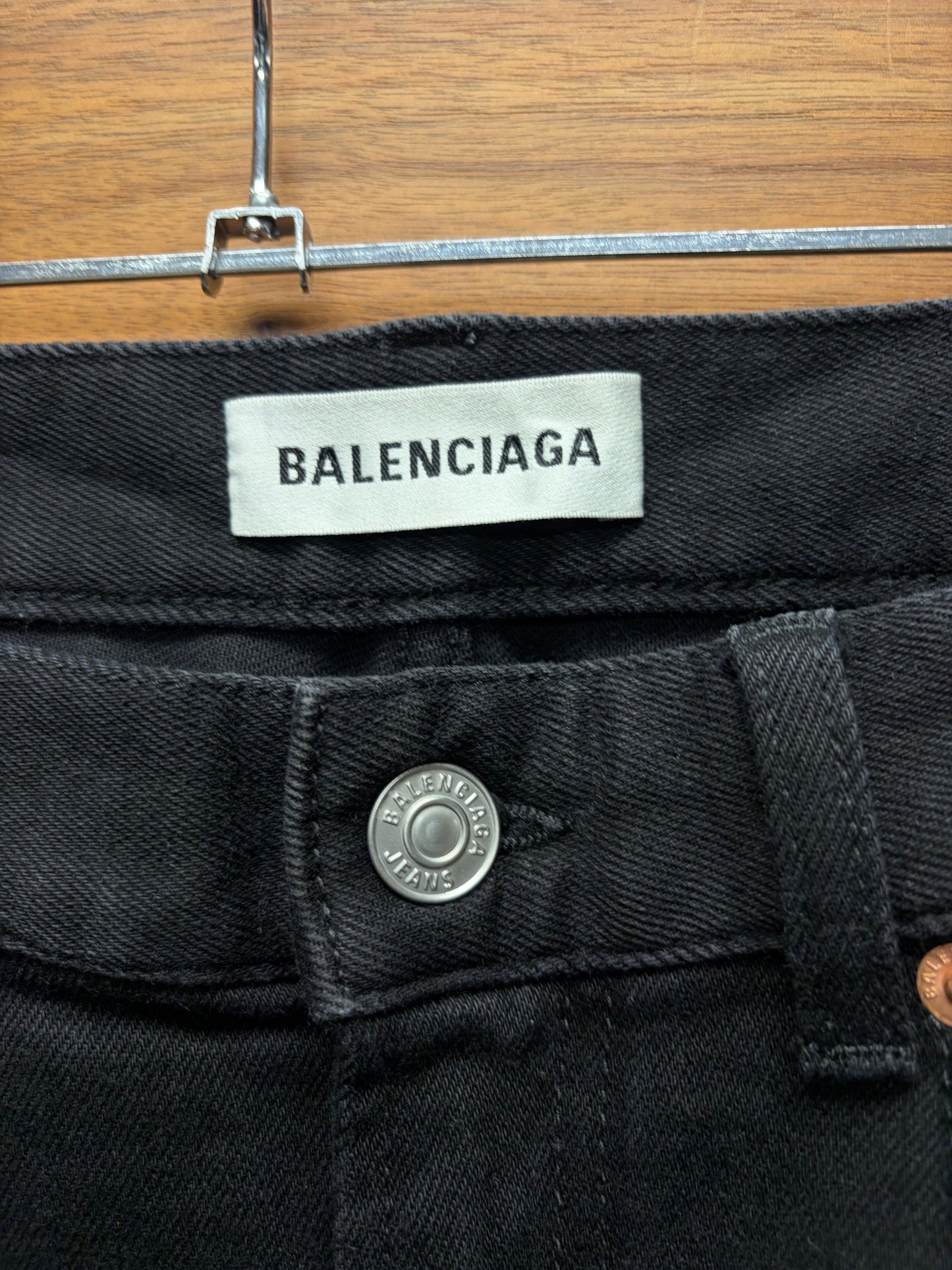 2019 Balenciaga Black Skinny Cut Denim