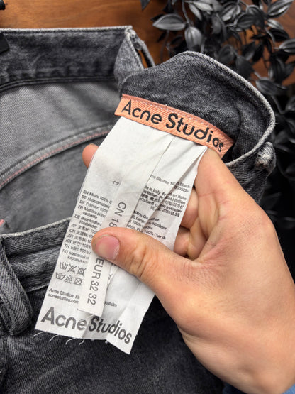 Acne Studios ‘1981’ Baggy Relaxed Fit Washed Grey Denim