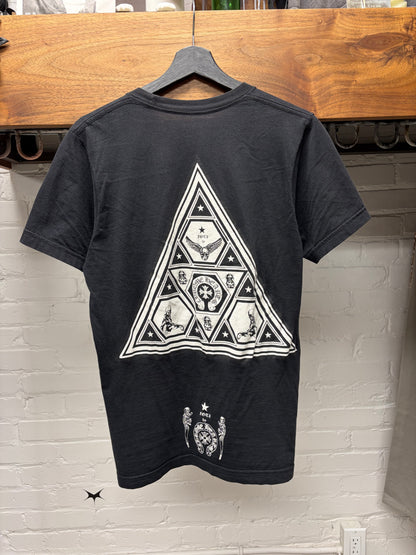 Vintage Chrome Hearts Foti ‘Pyramid’ Black Graphic T-Shirt