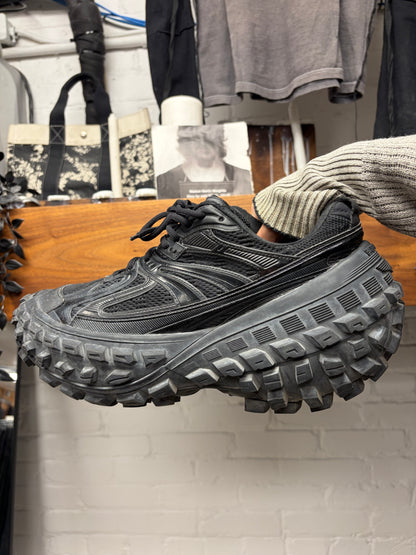 Balenciaga ‘Defender’ Tire Sole Black Low Top Sneakers