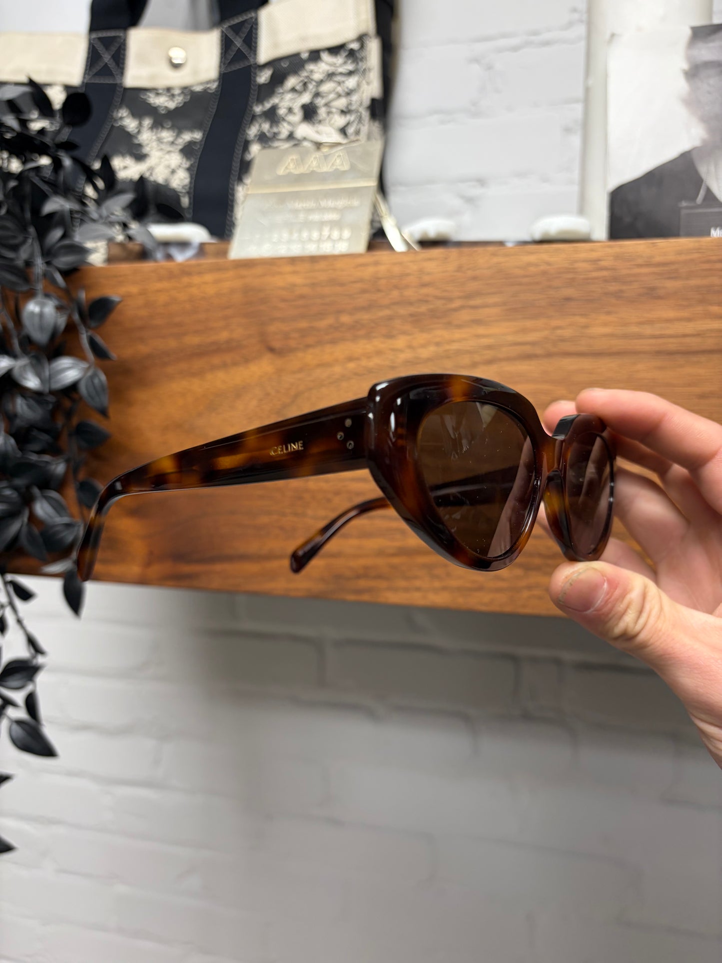 Celine ‘CL402861’ Brown Tortoiseshell Cat Eye Sunglasses