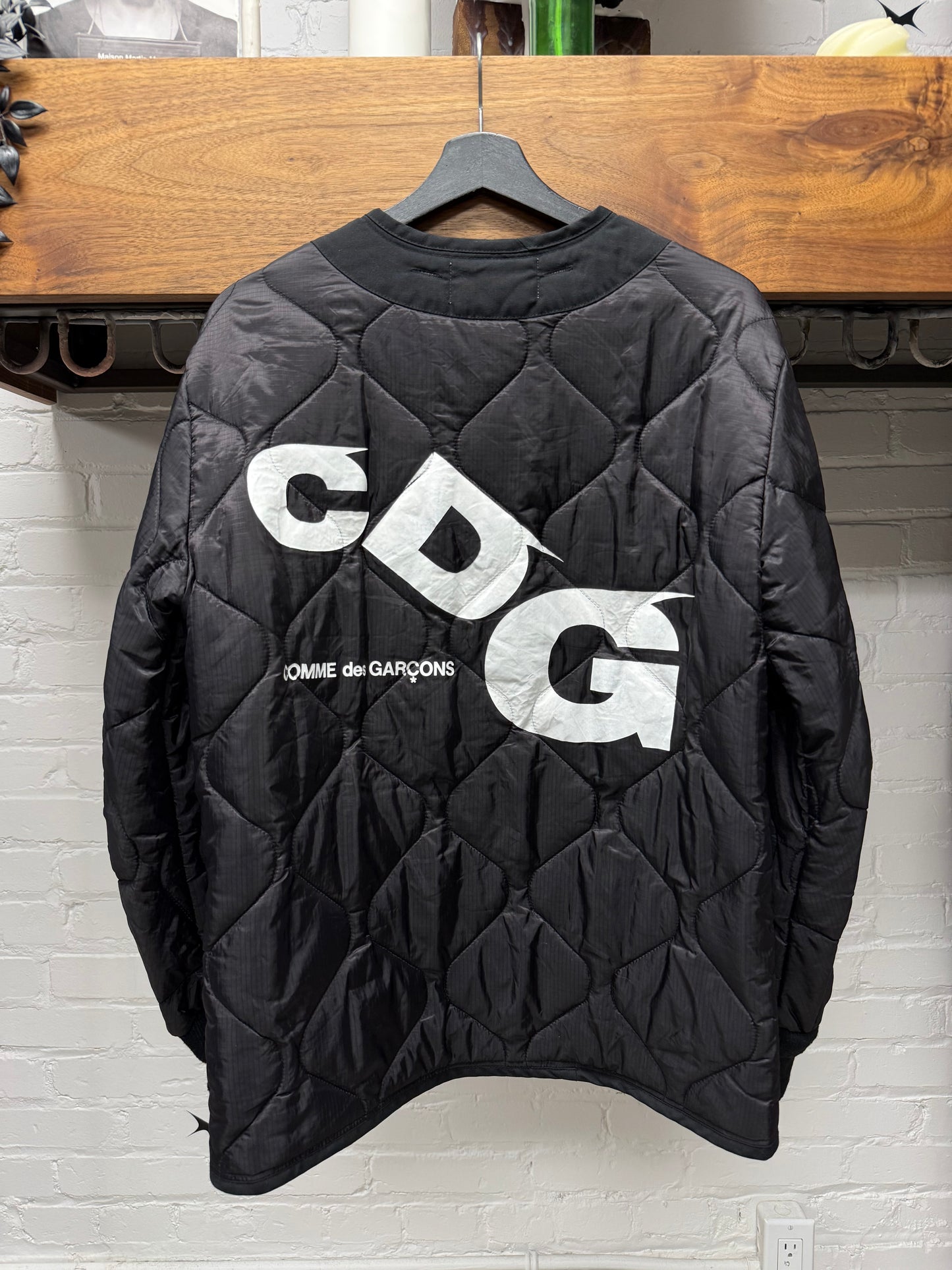 Comme Des Garçons Quilted Black Deck Jacket Liner