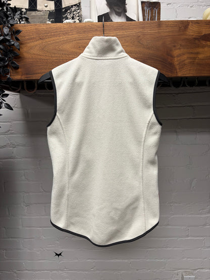 Vintage Prada Sport White Fleece Zip-Up Vest