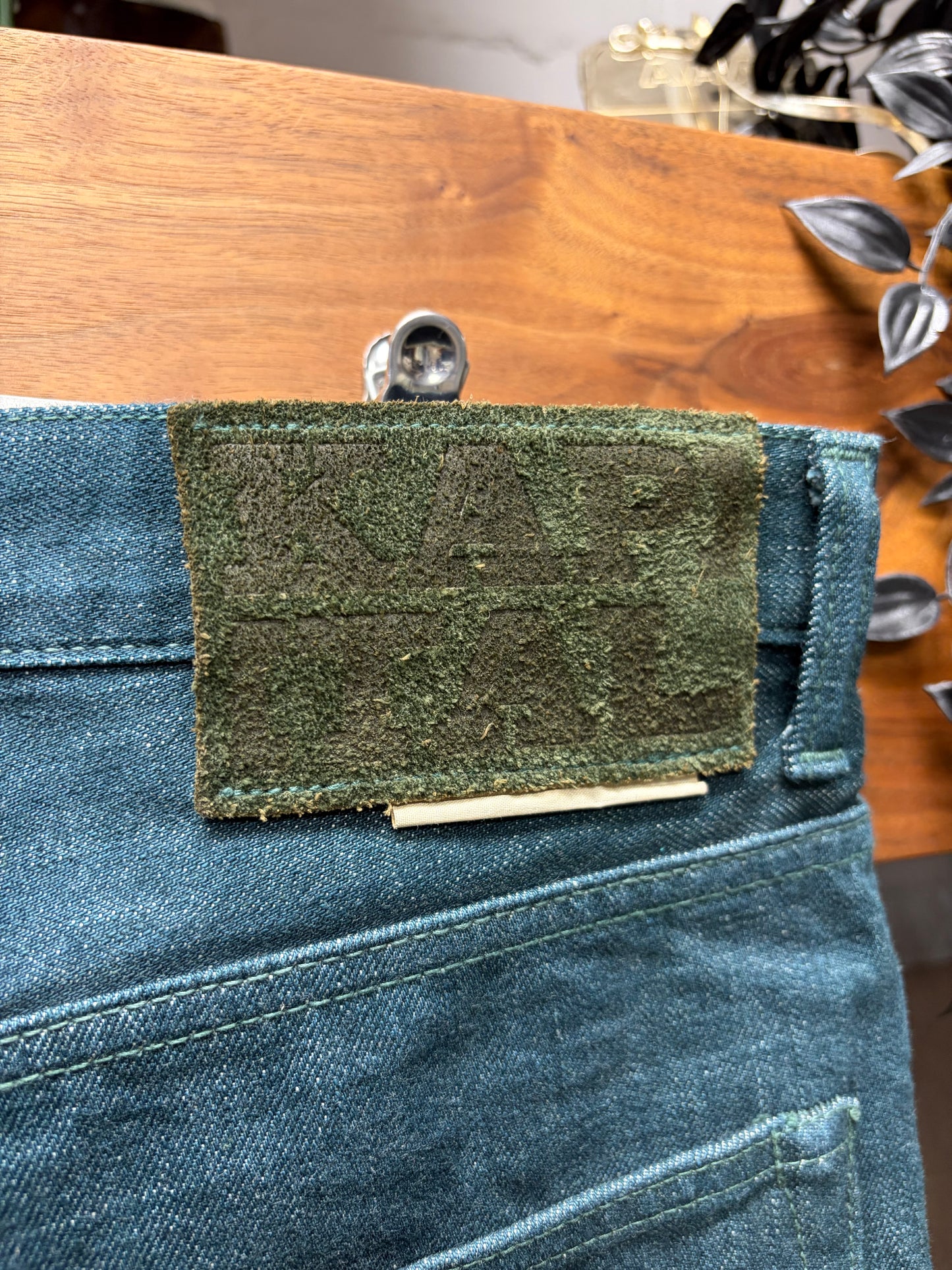 Kapital ‘No.4’ Plant Dyed ‘5P Monkey TH’ Straight Leg Denim