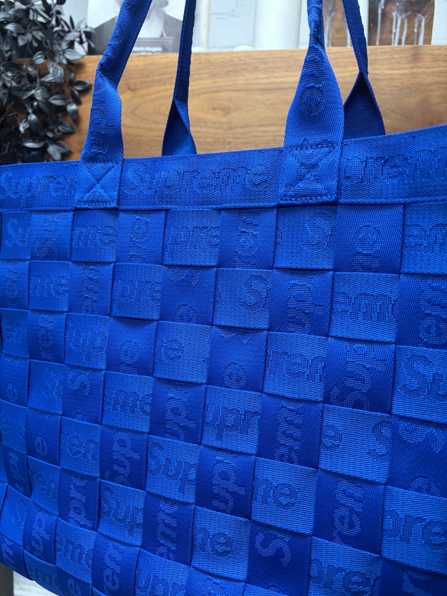 SS2024 Supreme Royal Blue ‘Woven’ Tote Bag