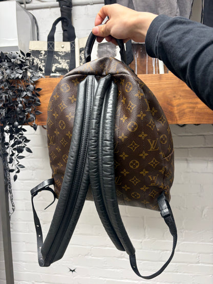 Louis Vuitton ‘Palm Springs’ MM Leather Monogram Backpack
